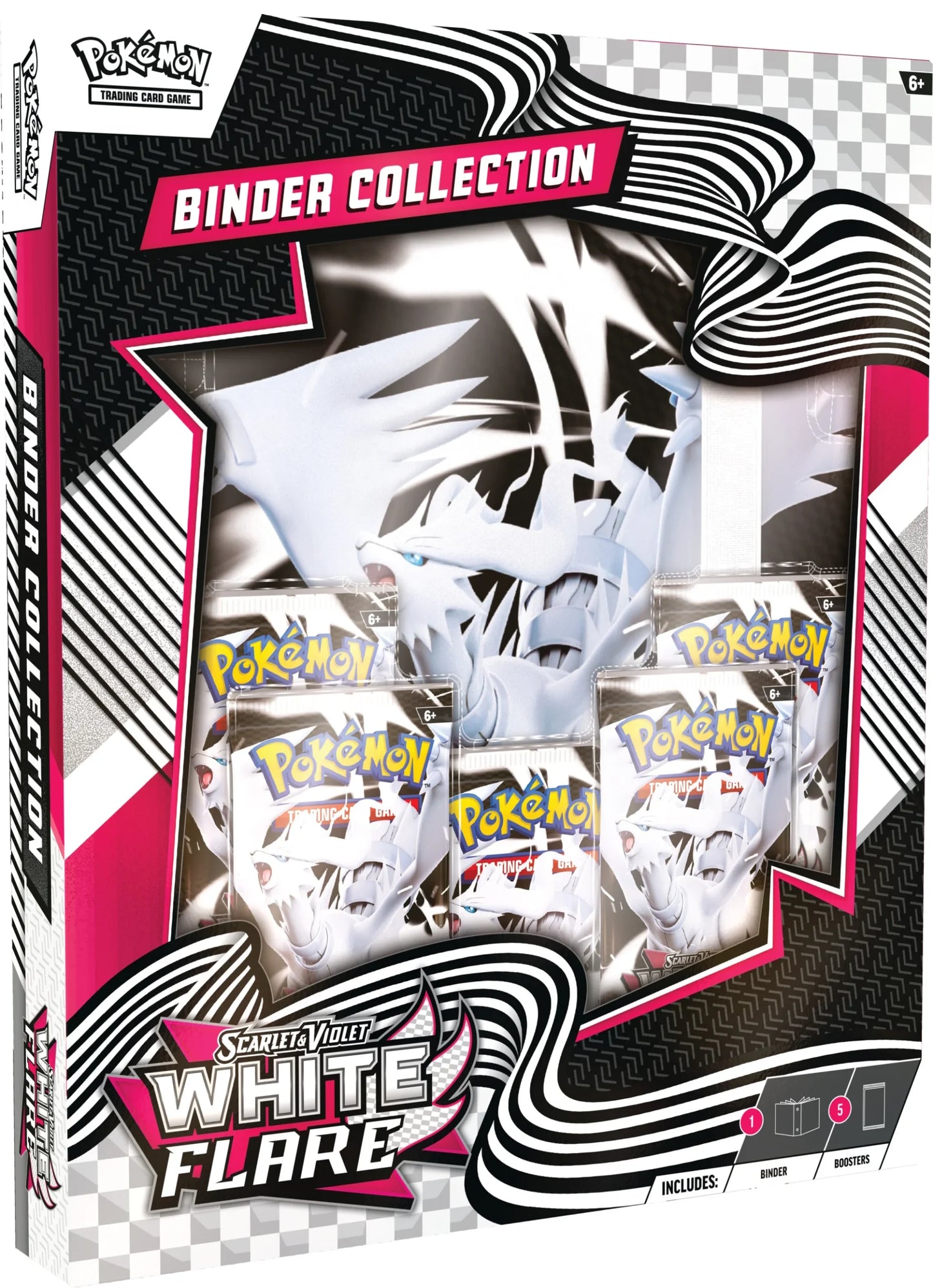 Collezione Fuoco Bianco con Raccoglitore Pokemon